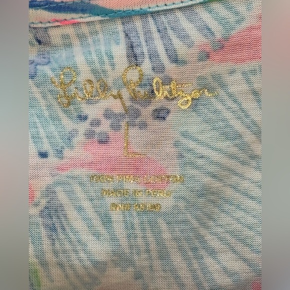 Women’s LILLY PULITZER Brewster Sink or Swim Appliqué neckline dress- Sz L - Picture 8 of 12